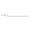 XK Micro-Hook to Female 6-32 Thread, 22 AWG PVC Test Lead - 212XK - E-Z-HOOK, a division of Tektest, Inc.
