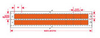 Brady Datab B-652 Orange Polyimide Dot Matrix Dot Matrix Printer Label - 0.8 in Width - 1/2 in Height - DAT-103-652-10 - 662820-27303 - R. S. Hughes Company, Inc.