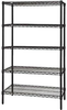 Shelving, Starter Kit, Black, 5Shelves; Shelving Unit Type Quantum Storage - 42AC7654 - Newark, An Avnet Company