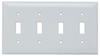 Standard Wall Plate - SP4-W - Hubbell Wiring Device-Kellems
