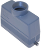Standard, Rectangular Hood, size 104.27, 2 Pegs, Top PG29 cable entry - CAV-24L29 - Mencom Corporation