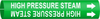 Brady Bradysnap-On B-915 White on Green Plastic Snap-On Pipe Marker - 1/2 in Character Height - Printed Msg = HIGH PRESSURE STEAM - 4331-A - 754473-67373 - R. S. Hughes Company, Inc.