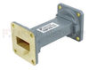 WR-90 Waveguide Section 3 Inch Length Straight Using UG-39/U Flange With a 8.2 GHz to 12.4 GHz Frequency Range in Commercial Grade - SMF90S-03 - Fairview Microwave Inc.