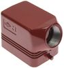 High-Temp, Rectangular Hood, size 44.27, 2 Pegs, Side PG16 cable entry - CHOR-06L16 - Mencom Corporation