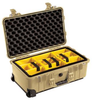 Pelican 1510 Carry On Case with Yellow Padded Dividers - Desert Tan | SPECIAL PRICE IN CART -- PEL-015100-0040-190 - Image