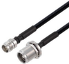Low PIM 2.2-5 Female to 4.3-10 Female Bulkhead Cable 1/4 inch Superflexible Coax in 48 Inch - FMCA2370-48 - Fairview Microwave Inc.