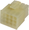 Plug Housing, 12Pos, 3Row, Nylon6.6, Nat; Product Range Amp Te Connectivity - 19J3550 - Newark, An Avnet Company