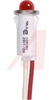 Indicator,Pnl-Mnt;Solid State;Red;0.50 In;24V;Lens,Dome;22AWG Wire Leads - 70130257 - Allied Electronics, Inc.