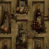 Wine Bottles in Crate Tapestry Fabric - R-Bordeaux - Regal Fabrics, Inc.