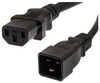 PC/PDU Power Cord - C20 to C13 - 15 Amp - Black, length 6 feet - MPPA00007-06F - MilesTek Corporation