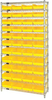 Open Wire Shelving, 12Shelves, 44Bin/yel; Shelving Unit Type Quantum Storage - 44AC8084 - Newark, An Avnet Company
