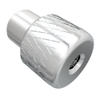 Captive Nut, M4 X 0.7, Thru Hole, Steel Ferrule, Aluminum Knob, Bright - N7-22-10 - Southco