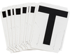Helvetica Quik-Align Ten Packs - Black Upper Case - 8215-T - Brady Corporation