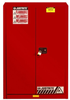 Justrite Sure-Grip EX 45 gal Red Hazardous Material Storage Cabinet - 43 in Width - 65 in Height - Floor Standing - 697841-11093 - 697841-11093 - R. S. Hughes Company, Inc.