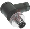 Connector, Microfast, Field Wireable, 3-pin, Screw Termination, RA Male - 70036077 - Allied Electronics, Inc.