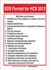 SDS Elements Sign - 133172 - Brady Corporation