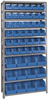 Open Shelving, 10Shelves, 48Bins, Blue; Shelving Unit Type Quantum Storage - 44AC6675 - Newark, An Avnet Company