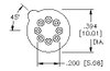 TO-5 Socket-8pins - 4592 - Keystone Electronics Corp.