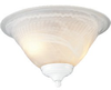 Light Kit - Embossed - White Faux Alabaster - MC08 - Monte Carlo Fan Company