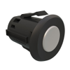 Point Coat Hook, Snap-in, Oval In-line Black Flange, Satin Hook - MP-07-123-52-2 - Southco