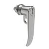 Quarter-Turn Cam Latch, Slotted Tool Access, L-Handle, Pad Locking, Sealed, Zinc Alloy, Chrome Plated, Bright - E5-7-1002-UU1 - Southco