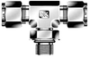 Dk-Lok® SAE Male Branch Tee -- DTBS 20-20U - Image