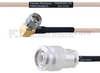 RA SMA Male to TNC Male MIL-DTL-17 Cable M17/113-RG316 Coax in 6 Inch - FMHR0097-6 - Fairview Microwave Inc.