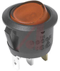 Switch, Rocker Switch, SPDT, ON-NONE-ON, BLACK Actuator, QUICK CONNECT - 70128124 - Allied Electronics, Inc.