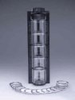 81450001 - Keck Sieve Shaker Kit, stainless steel screens, acrylic cylinders, ABS frame -- GO-59978-10 - Image