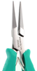 Excelta Two Star Stainless Steel Serrated Flat Straight Flat Gripping Pliers 2842D - 5 3/4 in Length - Foam Cushion Grip - EXCELTA 2842D - R. S. Hughes Company, Inc.