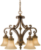 Light Kitchen Chandelier - F2397/5WAL - Murray Feiss Lighting