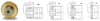 KHK AGF2-20R1, Module 2, 20 Tooth, Single Start, Right Hand, Aluminum-Bronze Worm Wheels -- agf2-20r1 - Image