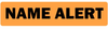 Name Alert Medical Label Fluorescent Orange - LV-MCL23 - LabelValue
