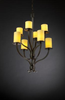 CNDL-8788-10-AMBR-DBRZ Mid. Chandeliers-Pillar Candle - 497871 - Capital Lighting, Inc.