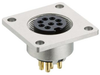 Circular Connector, Plug, 8Pos, Flange; Product Range Lumberg - 82AH3462 - Newark, An Avnet Company