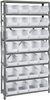 Open Shelving, 8Shelves, 28Bins, Clear; Shelving Unit Type Quantum Storage - 42AC5770 - Newark, An Avnet Company