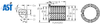 Plain Bearings / Sleeve Bearings -- ASTB90 F10050 - Image
