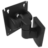 Monitor Mount, Tilt & Swivel, With VESA Mounting Plate, Wall Mount, Front Fastened, Aluminum Alloy, Powder Coat, Black - AV-D32-10K142-50 - Southco