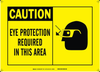 Brady B-401 Polystyrene Rectangle Yellow Personal Protection Equipment (PPE) Sign - 14 in Width x 10 in Height - TEXT: CAUTION - 26572 - 754476-26572 - R. S. Hughes Company, Inc.