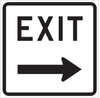 Brady B-959 Aluminum Rectangle White Exit Sign - TEXT: EXIT - 115476 - 754473-18485 - R. S. Hughes Company, Inc.