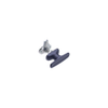 Cam Latch T-Handle, Turn Clockwise to Latch / Lock, Long Cam, Zinc Alloy, Powder Coat, Black - 92-11-532 - Southco