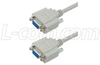 Null Modem Reverser Cable, Db9, 5Ft, Gray; Connector Type A L-Com - 10M9476 - Newark, An Avnet Company