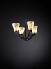 FAL-8970-50-MBLK Mid. Chandeliers-Glass Up - 494969 - Capital Lighting, Inc.