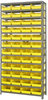 Open Shelving, 13Shelves, 48Bins, Yellow; Shelving Unit Type Quantum Storage - 44AC8825 - Newark, An Avnet Company