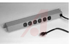 Power Panel; 14 ga.; 15 A; 6/15 ft.; Straight; Black; 19 in.; 3 in.; 1.75 in. - 70164833 - Allied Electronics, Inc.