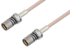 Snap-On BMA Jack to Snap-On BMA Jack Cable 6 Inch Length Using RG316 Coax - PE3C4938-6 - Pasternack