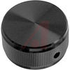 Knob; 1.250 in.; Straight Knurl; 0.125 in.; Black; Alcoswitch - 70156270 - Allied Electronics, Inc.