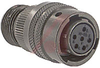connector,metal circ,straight plug,class a,size 10,6#20 solder socket cont,olive - 70011038 - Allied Electronics, Inc.