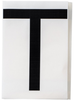 Brady Toughstripe B-514 Black Indoor Polyester Letter Label - 6 in Width - 8 in Height - 8 in Character Height - Printed Msg = T - 121805 - 754473-71035 - R. S. Hughes Company, Inc.