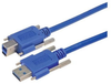 USB 3.0 Cable, Type A/B with Thumbscrew Hardware 5.0M - MUS3A00022-5M - MilesTek Corporation